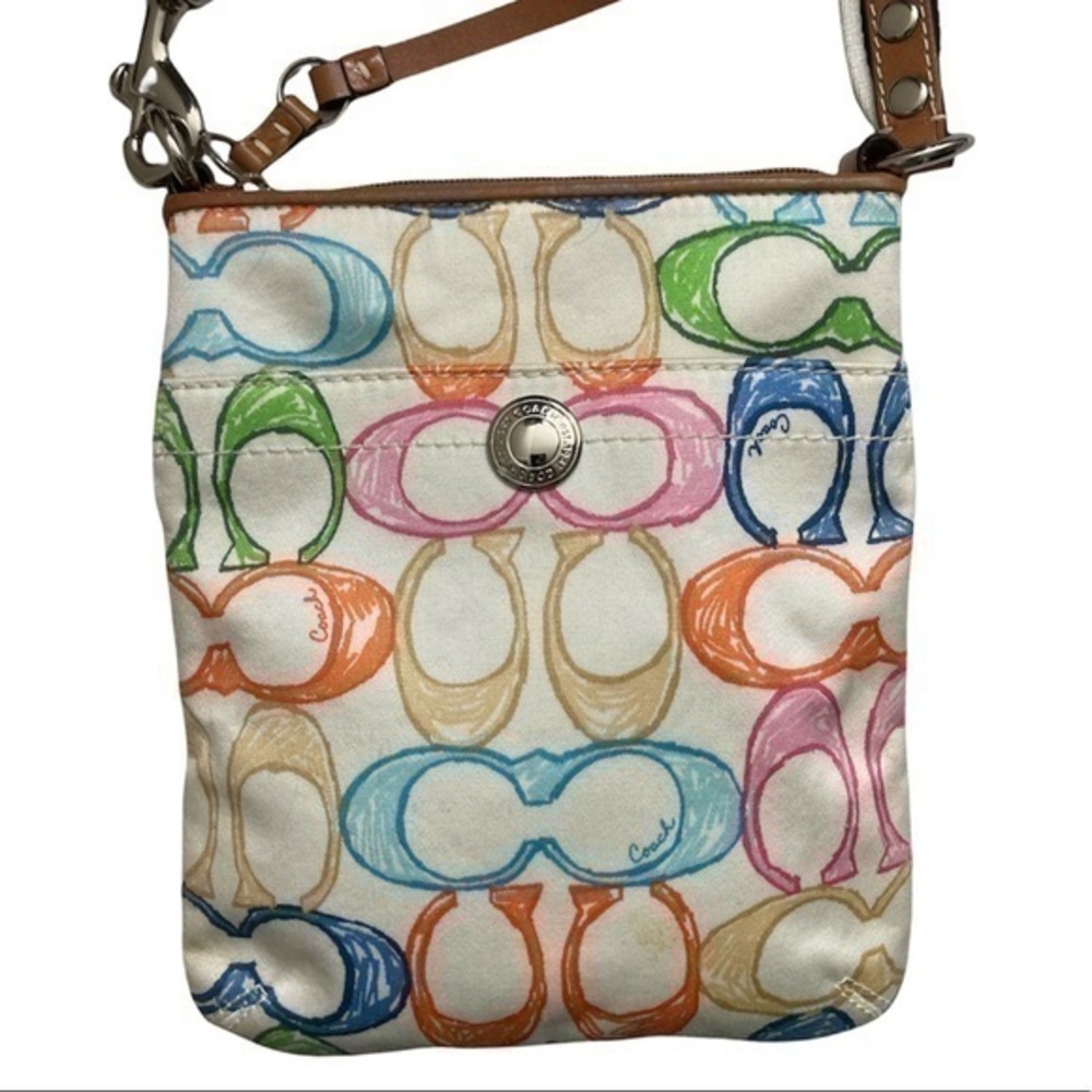 Coach signature multicolor c croobody swingpack